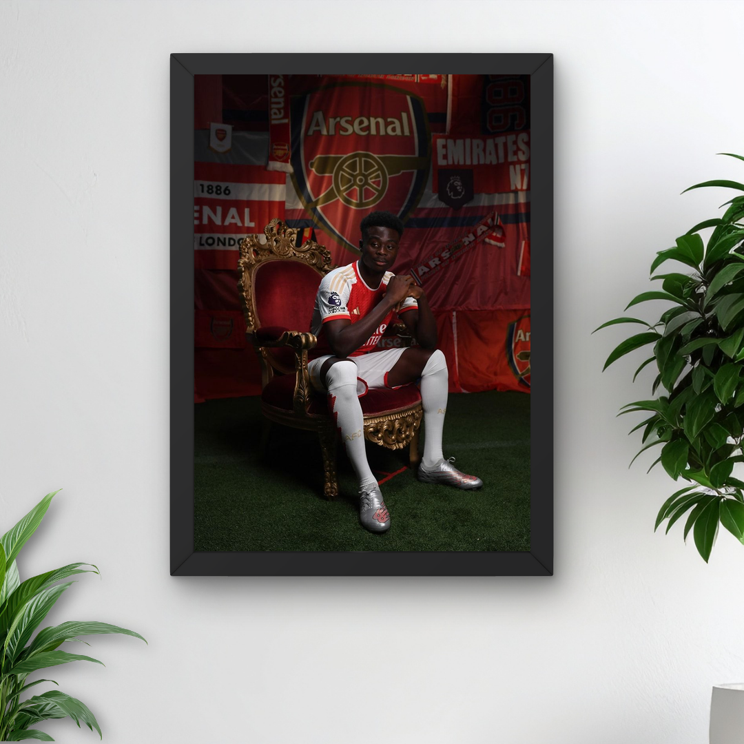 Bukayo Saka Poster – Minimalist Aesthetic Print
