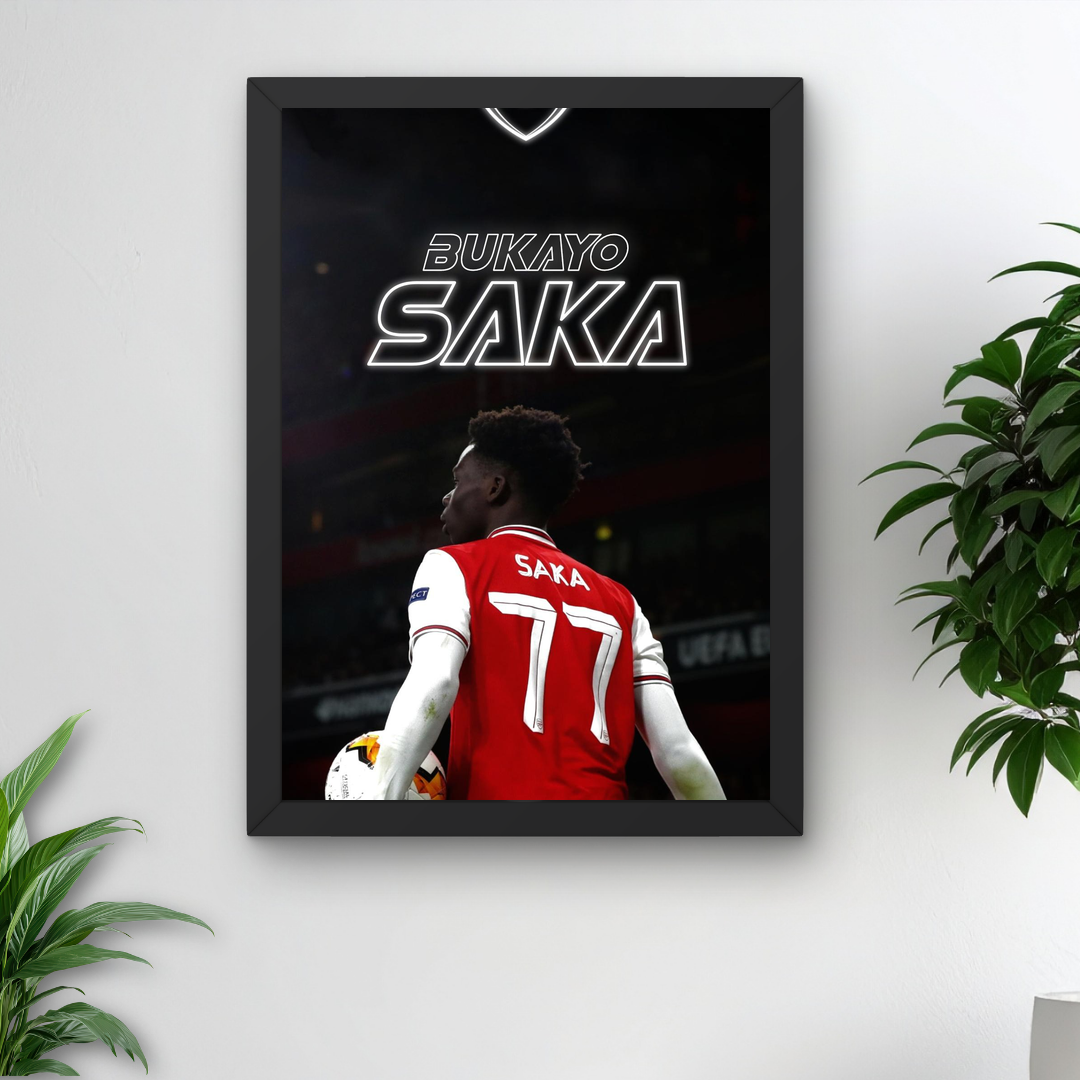 Bukayo Saka Poster – Modern Room Decor Aesthetic