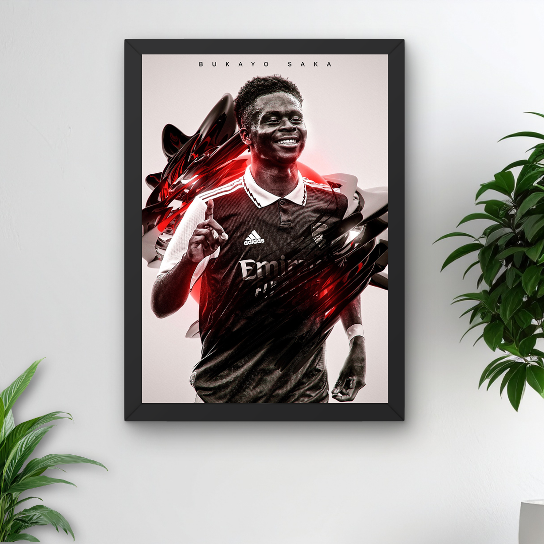 Bukayo Saka Poster – Minimalist Aesthetic Print