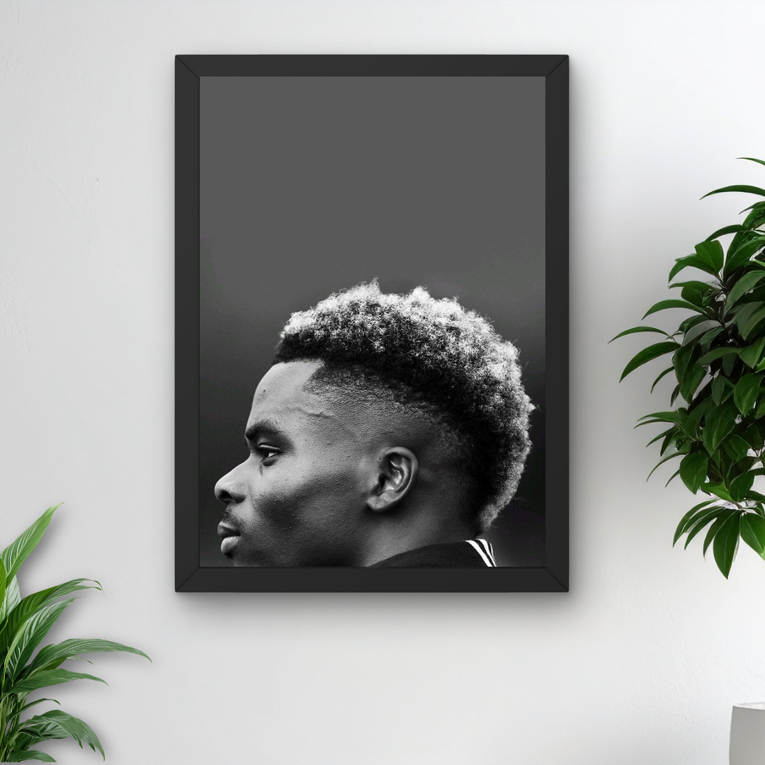 Bukayo Saka A4 Framed Poster – Premium Wall Art