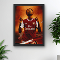 Bukayo Saka Framed Poster – Bedroom Wall Art