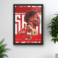Bukayo Saka A4 Framed Print – Clean Wall Decor