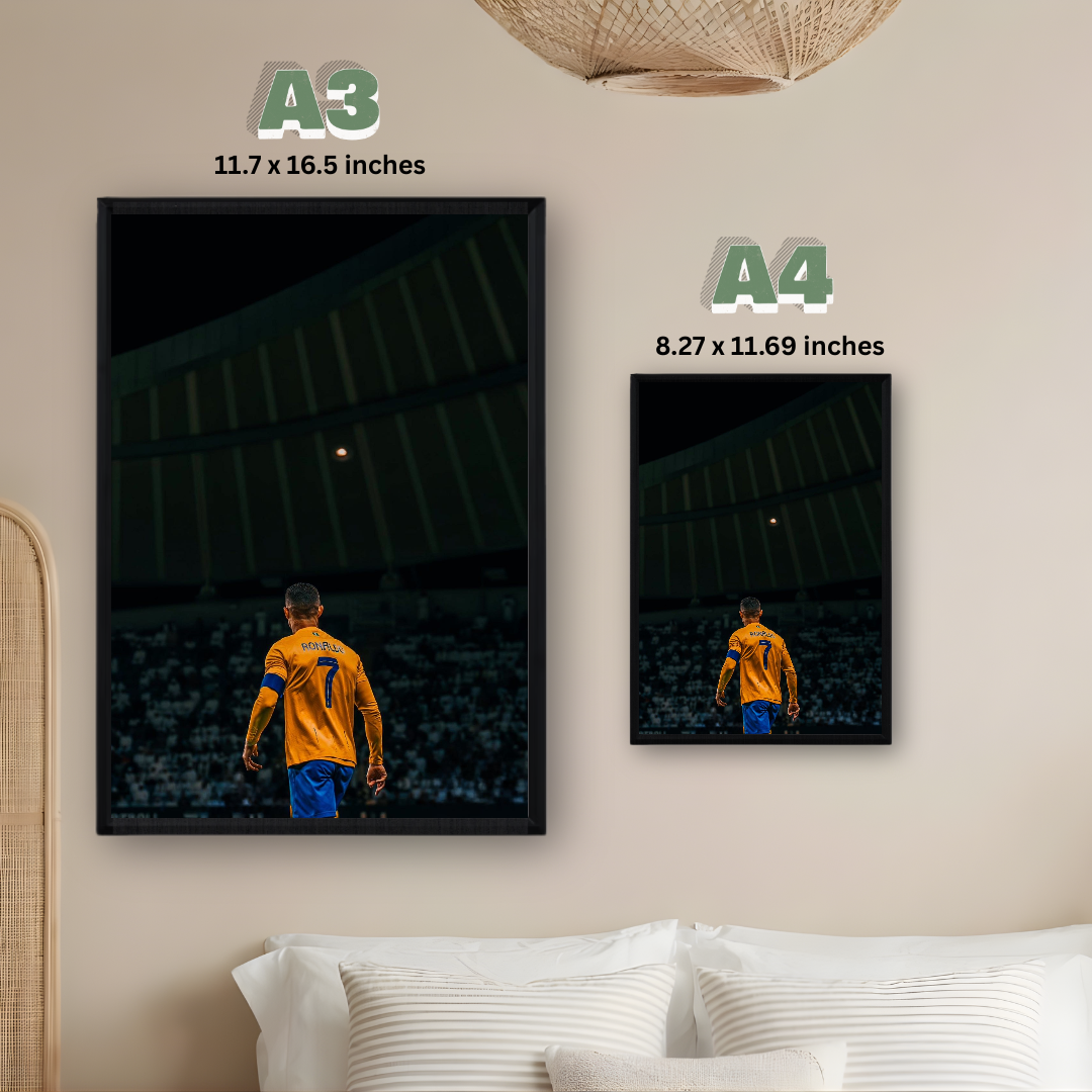 Cristiano Ronaldo Framed Print – Aesthetic Wall Decor