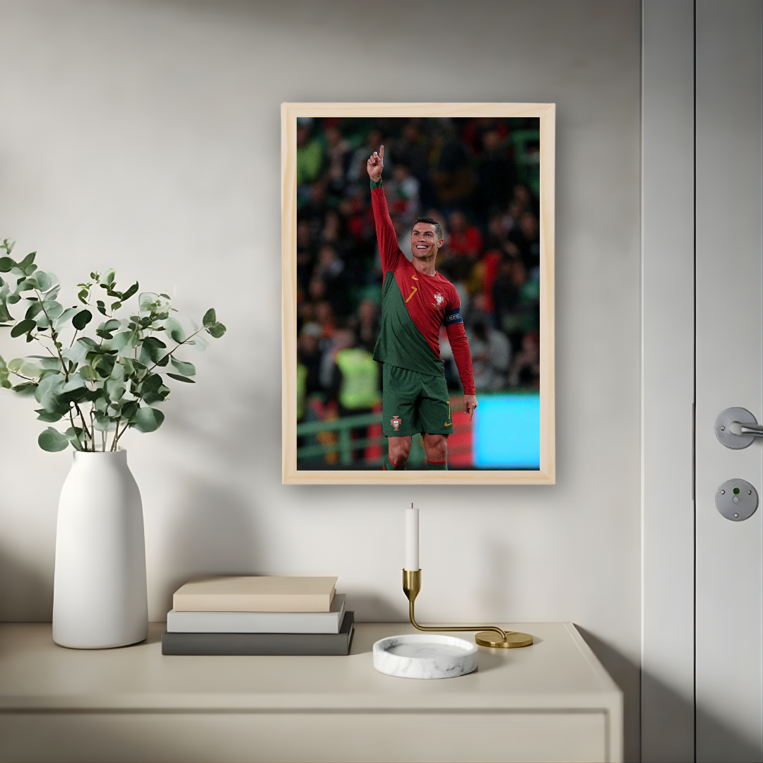 Cristiano Ronaldo Framed Poster – Premium Wall Art