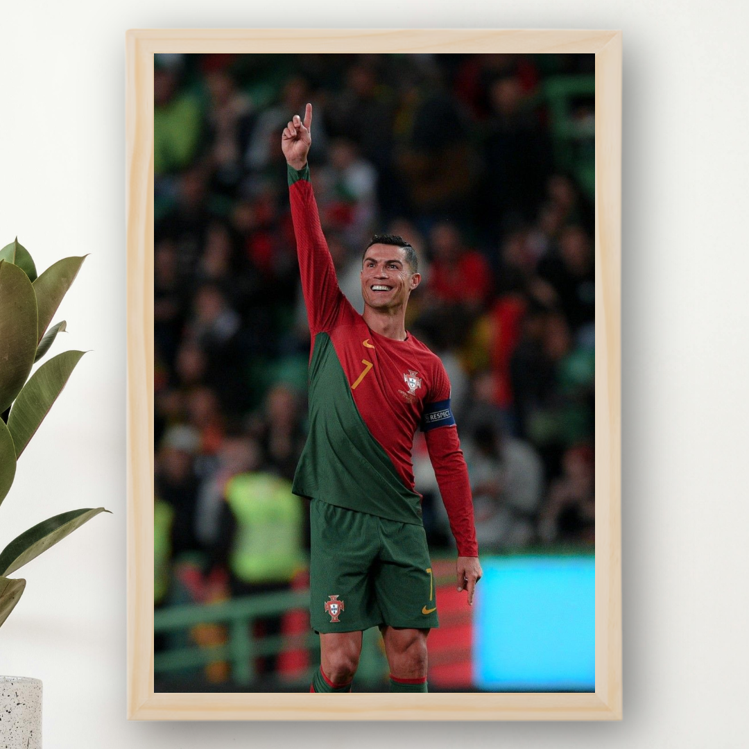 Cristiano Ronaldo Framed Poster – Premium Wall Art