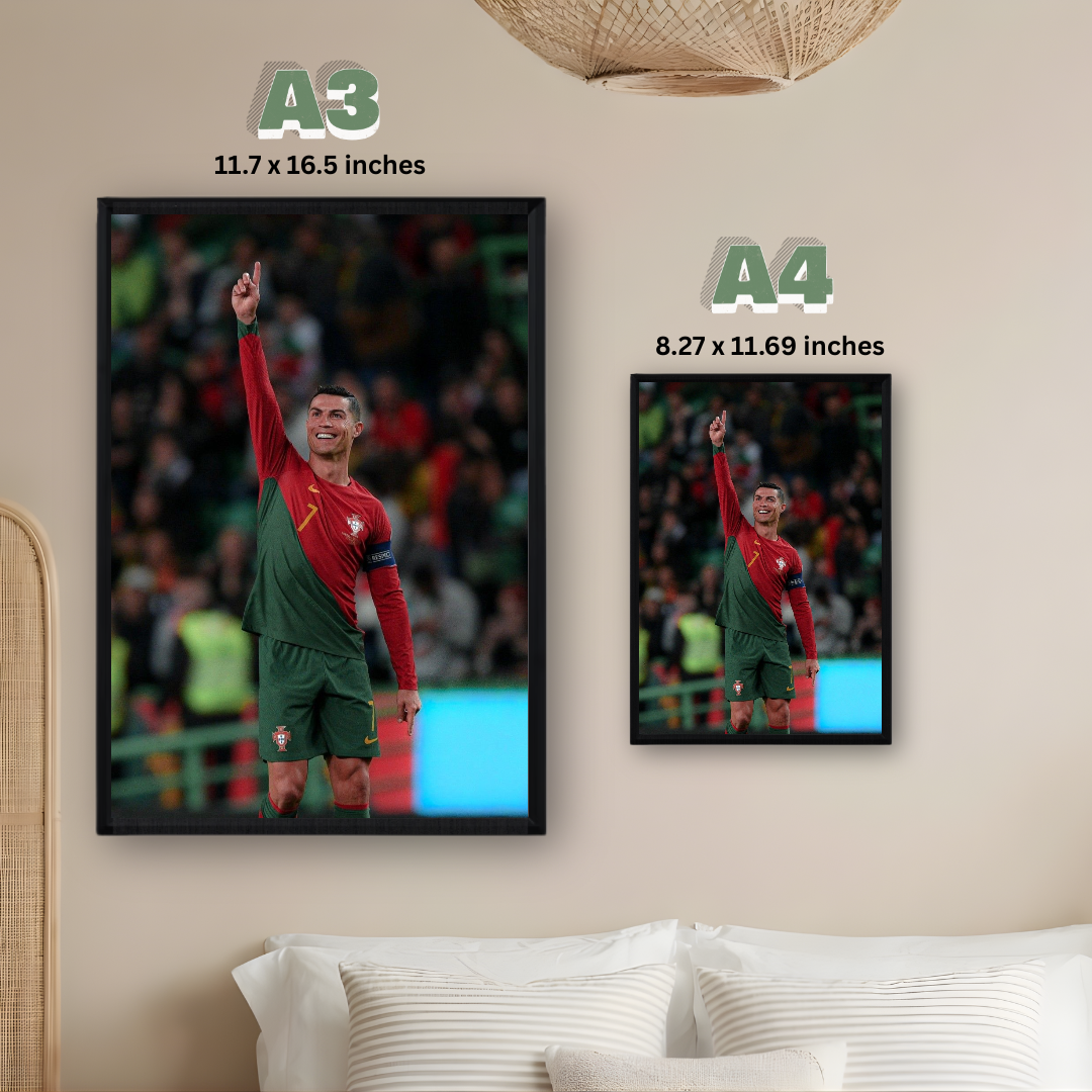 Cristiano Ronaldo Framed Poster – Premium Wall Art