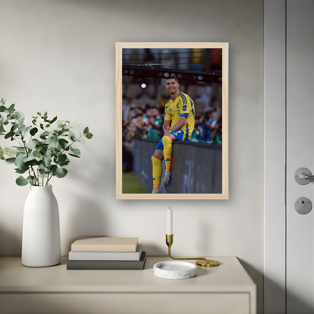 Cristiano Ronaldo Framed Print – Aesthetic Wall Decor