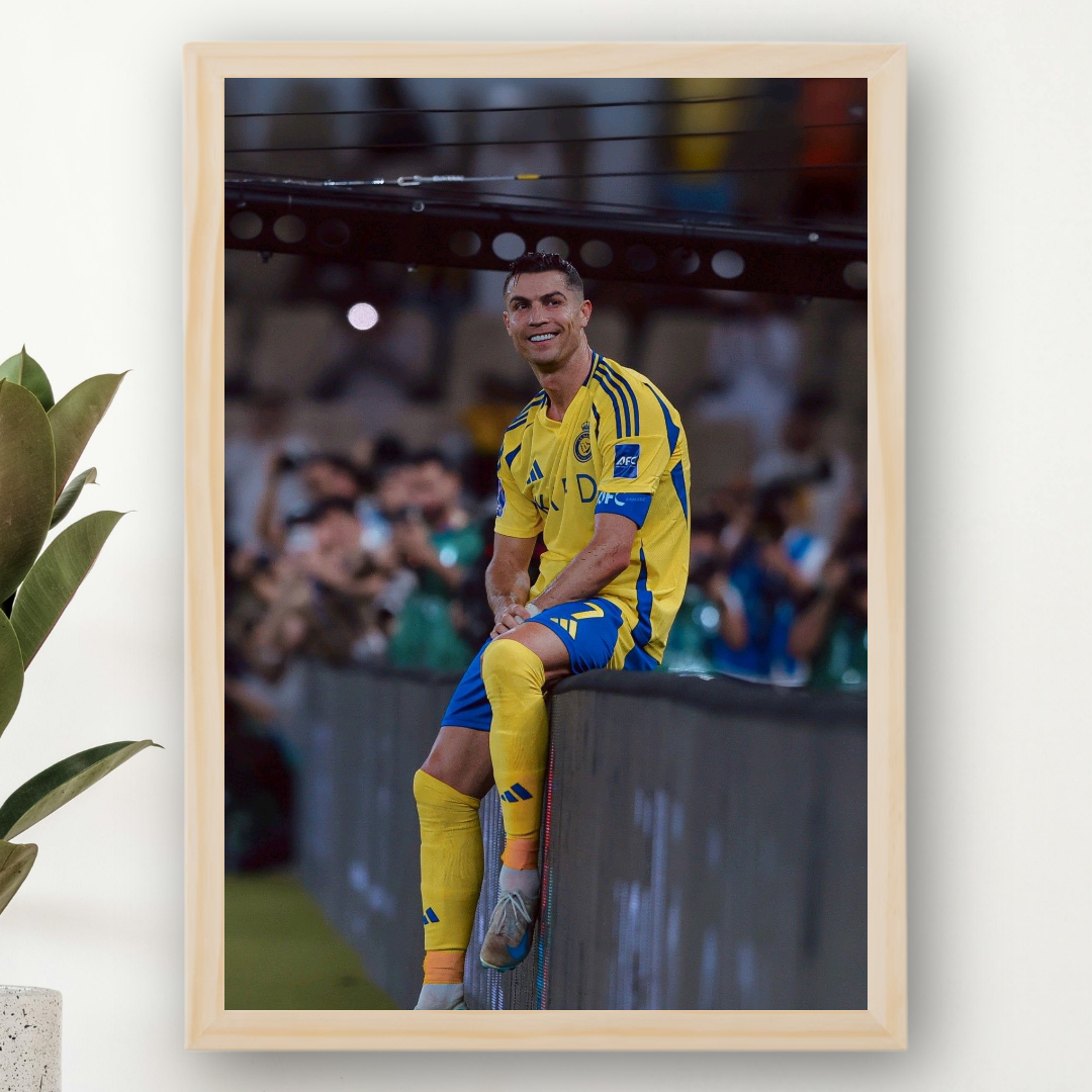 Cristiano Ronaldo Framed Print – Aesthetic Wall Decor