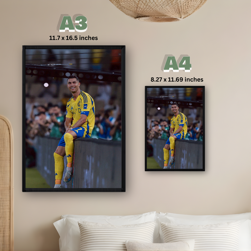 Cristiano Ronaldo Framed Print – Aesthetic Wall Decor