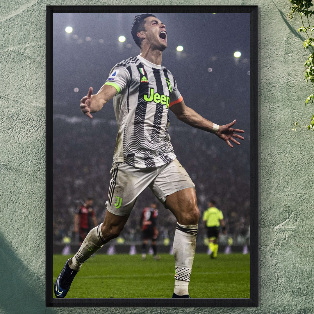 Cristiano Ronaldo Framed Print – Aesthetic Wall Decor