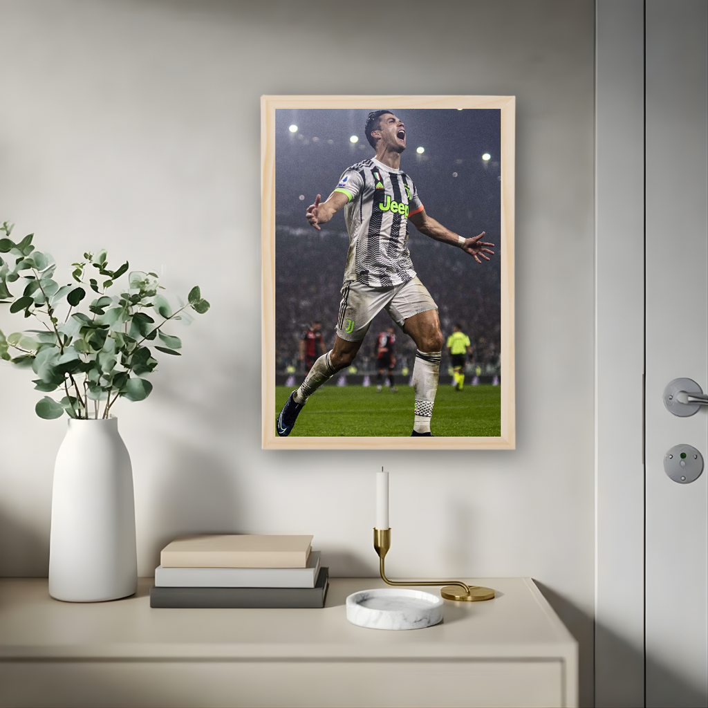 Cristiano Ronaldo Framed Print – Aesthetic Wall Decor