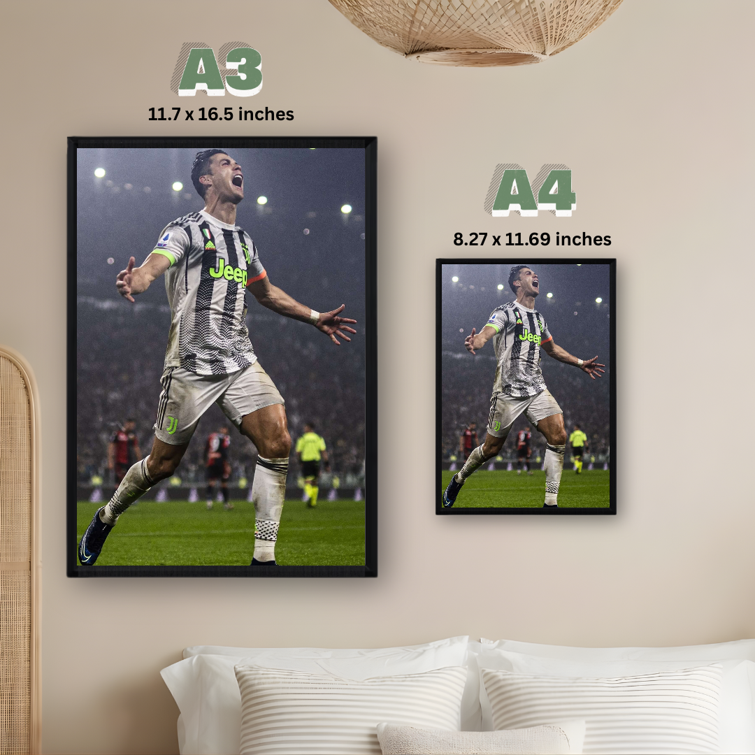 Cristiano Ronaldo Framed Print – Aesthetic Wall Decor