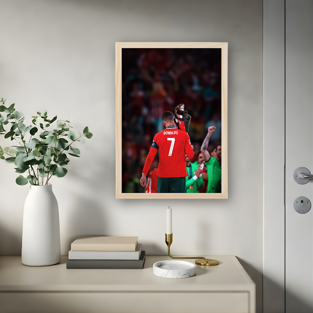 Cristiano Ronaldo Framed Print – Aesthetic Wall Decor