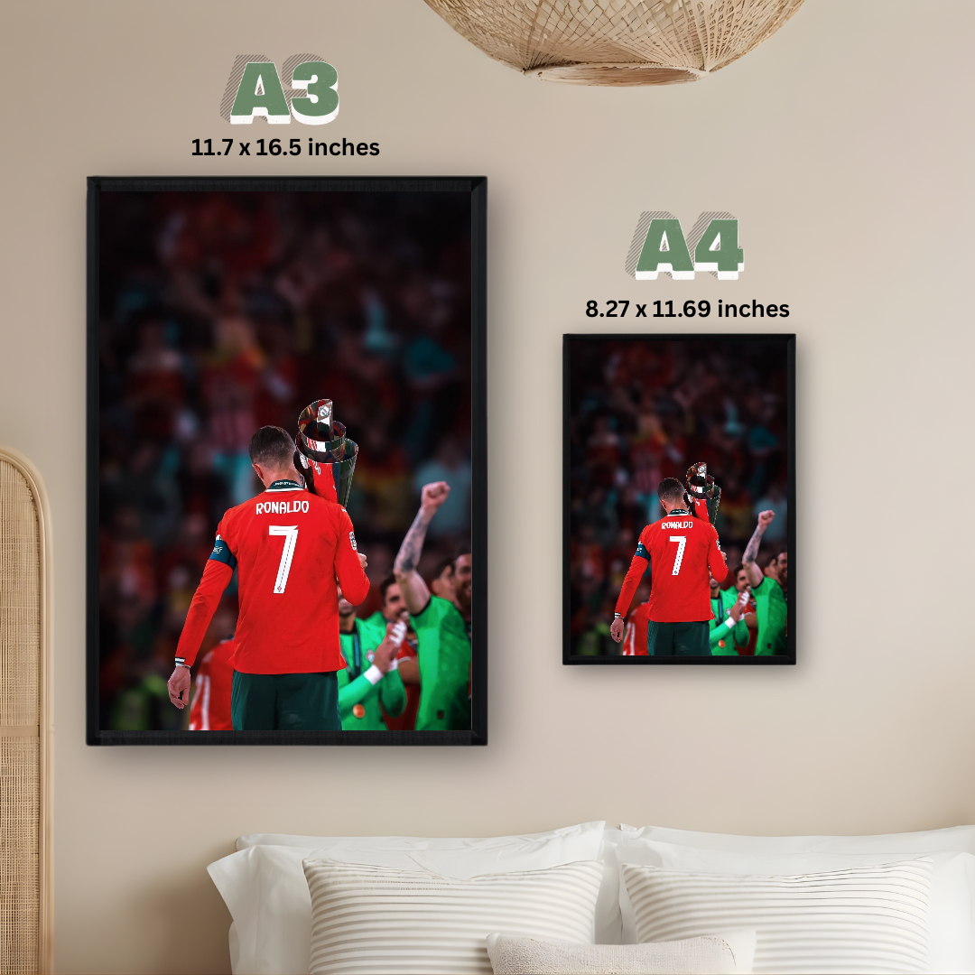 Cristiano Ronaldo Framed Print – Aesthetic Wall Decor