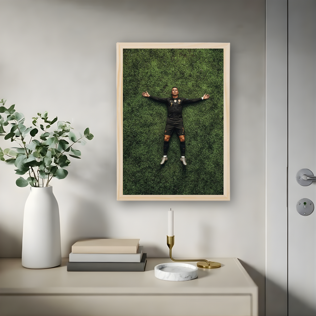 Cristiano Ronaldo Framed Print – Aesthetic Wall Decor