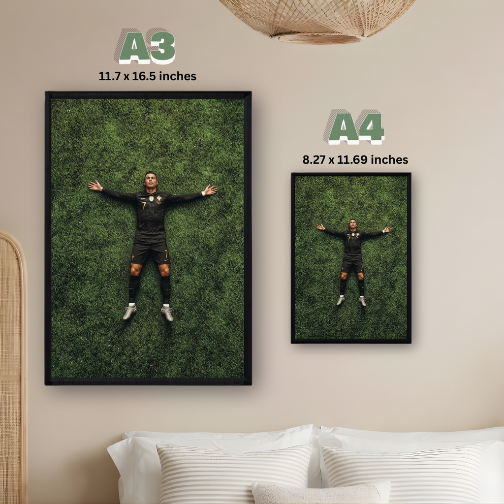 Cristiano Ronaldo Framed Print – Aesthetic Wall Decor