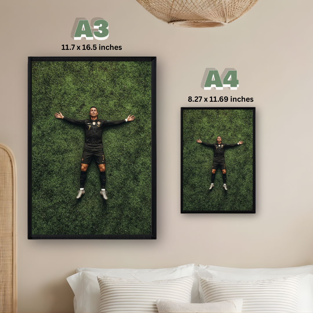 Cristiano Ronaldo Framed Print – Aesthetic Wall Decor