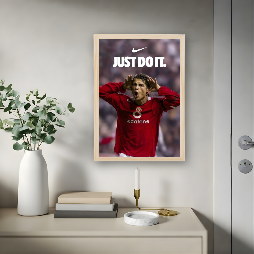 Cristiano Ronaldo Framed Print – Aesthetic Wall Decor