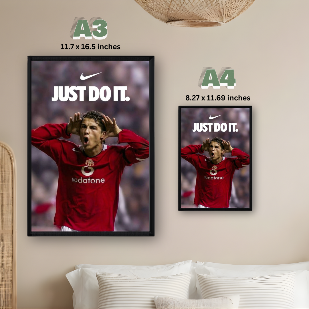 Cristiano Ronaldo Framed Print – Aesthetic Wall Decor