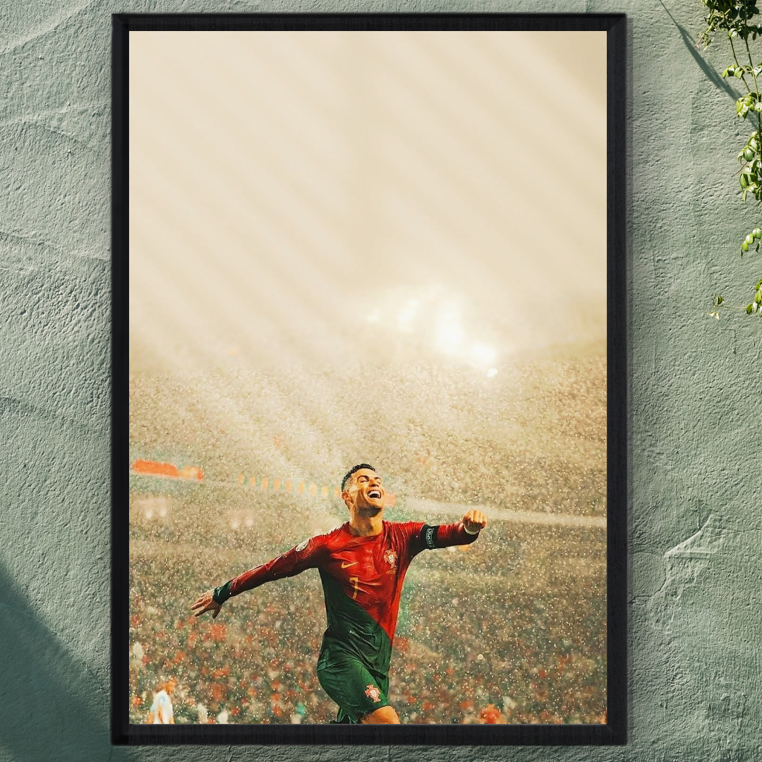 Cristiano Ronaldo Framed Print – Aesthetic Wall Decor