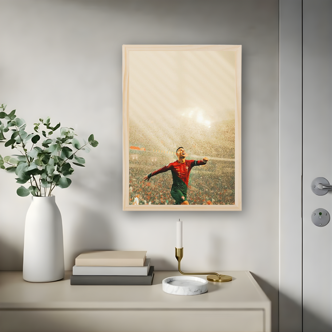 Cristiano Ronaldo Framed Print – Aesthetic Wall Decor