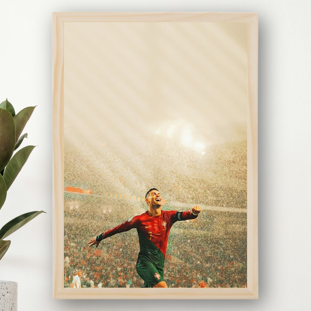 Cristiano Ronaldo Framed Print – Aesthetic Wall Decor