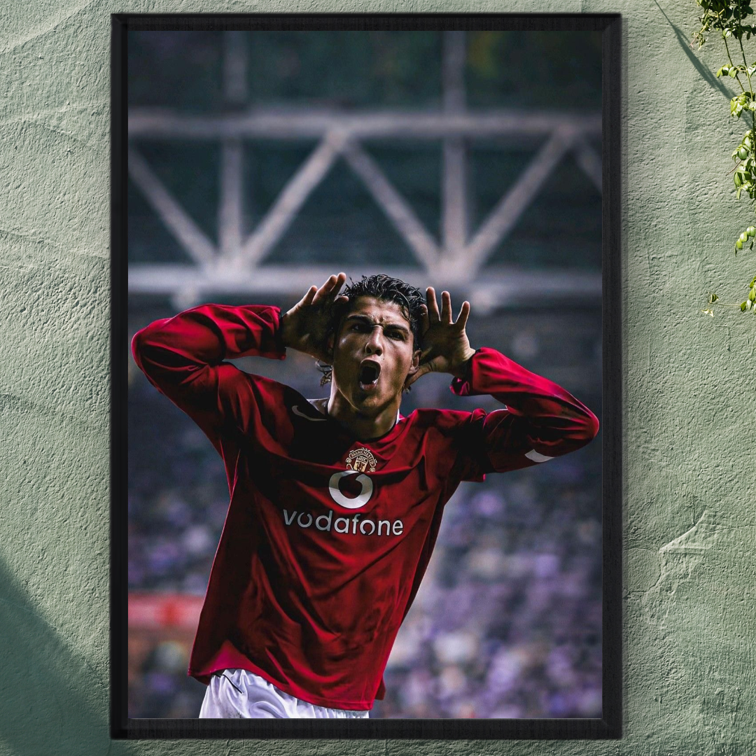 Cristiano Ronaldo Framed Print – Aesthetic Wall Decor