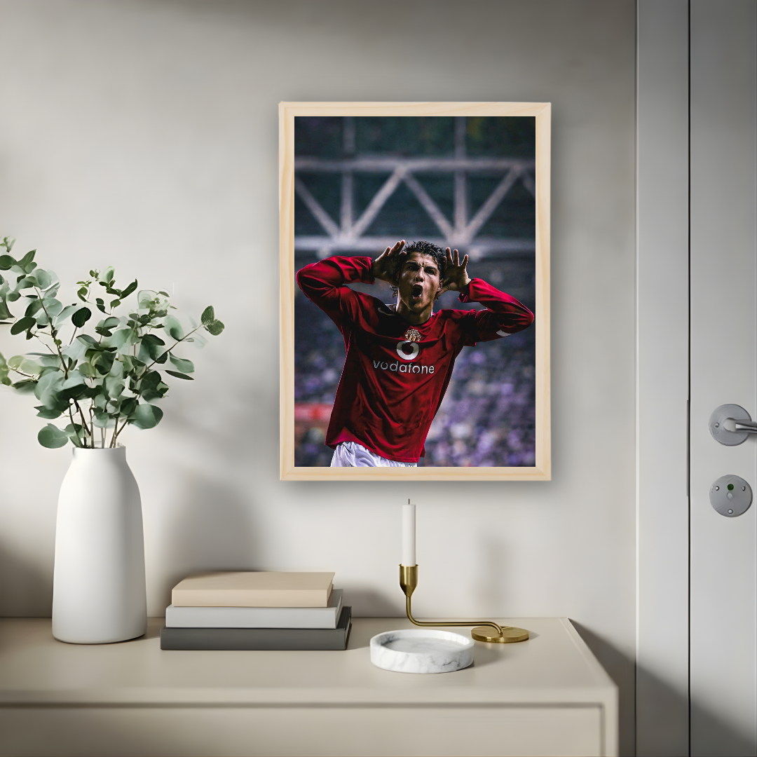 Cristiano Ronaldo Framed Print – Aesthetic Wall Decor