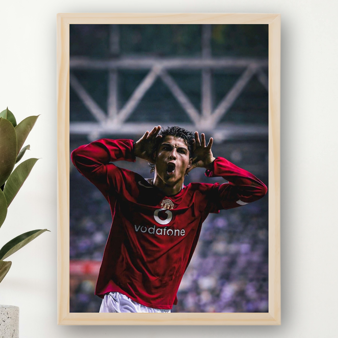 Cristiano Ronaldo Framed Print – Aesthetic Wall Decor