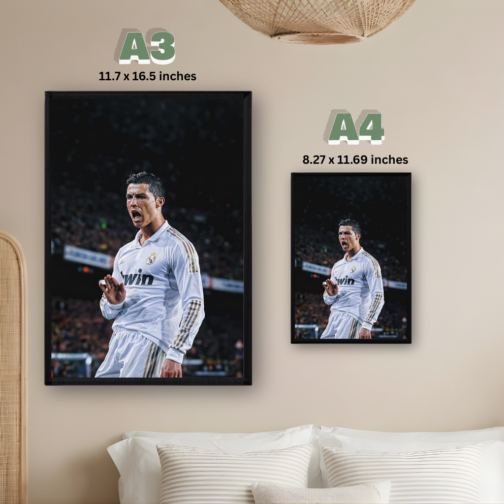 Cristiano Ronaldo Framed Poster – Premium Wall Art