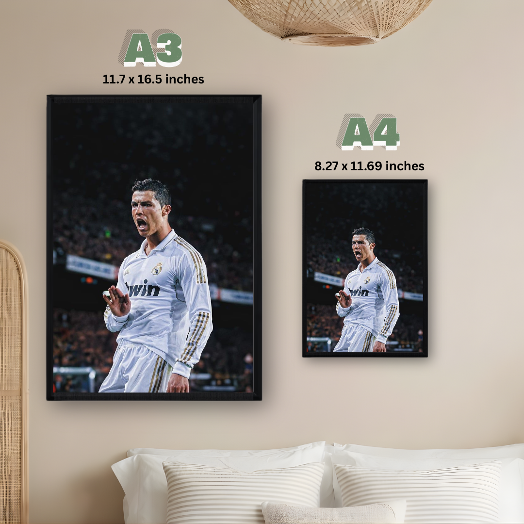 Cristiano Ronaldo Framed Poster – Premium Wall Art
