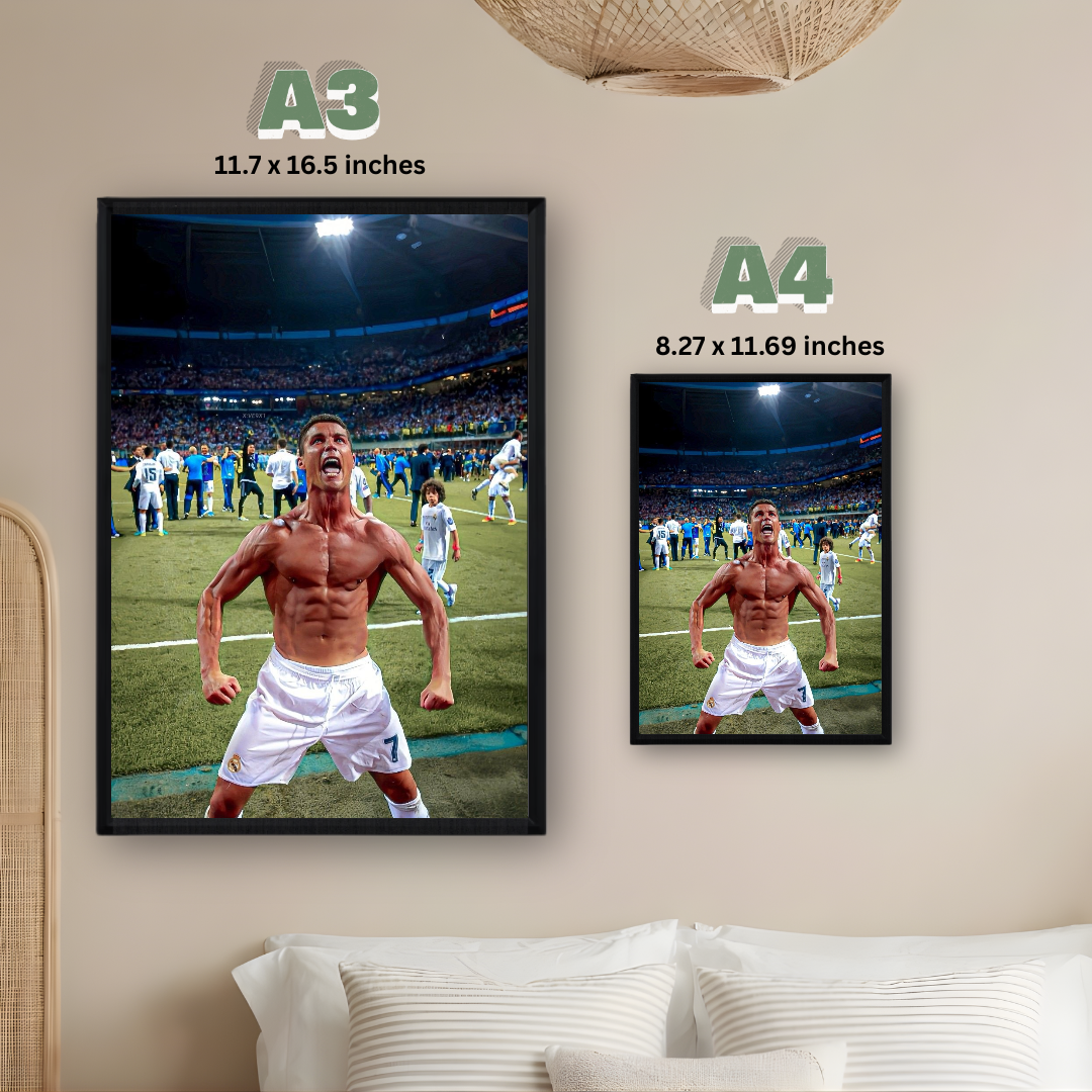 Cristiano Ronaldo Poster – Modern Room Decor