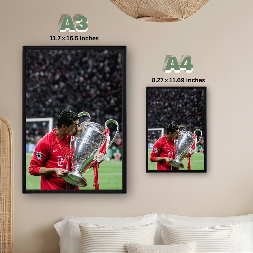 Cristiano Ronaldo Framed Poster – Premium Wall Art