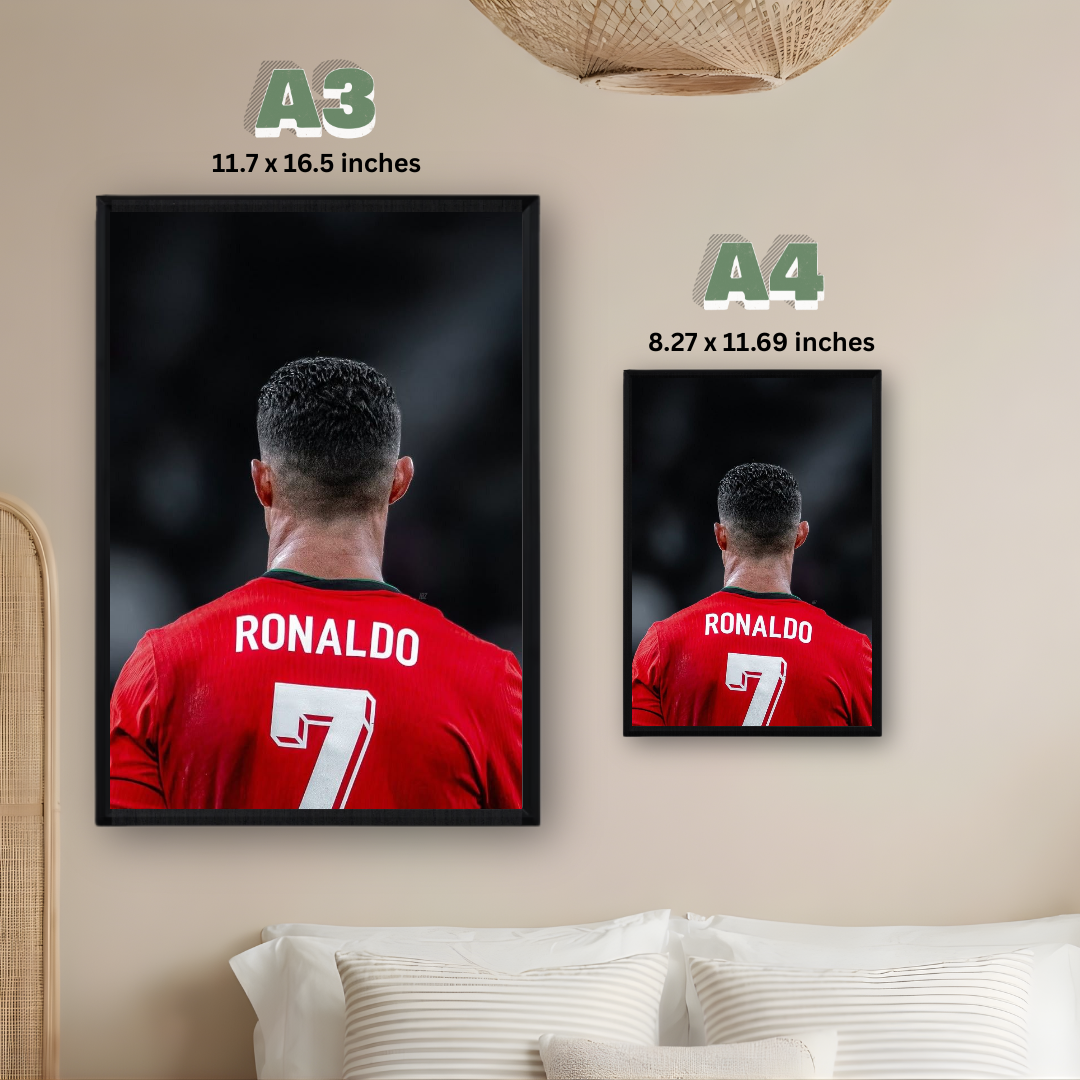 Cristiano Ronaldo Framed Poster – Premium Wall Art