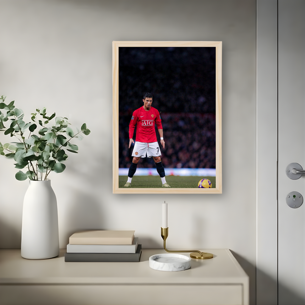 Cristiano Ronaldo Framed Print – Aesthetic Wall Decor