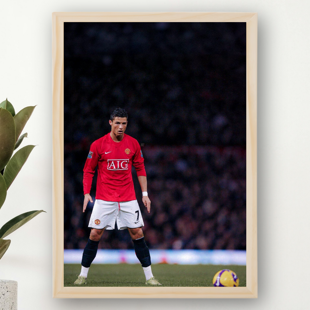 Cristiano Ronaldo Framed Print – Aesthetic Wall Decor