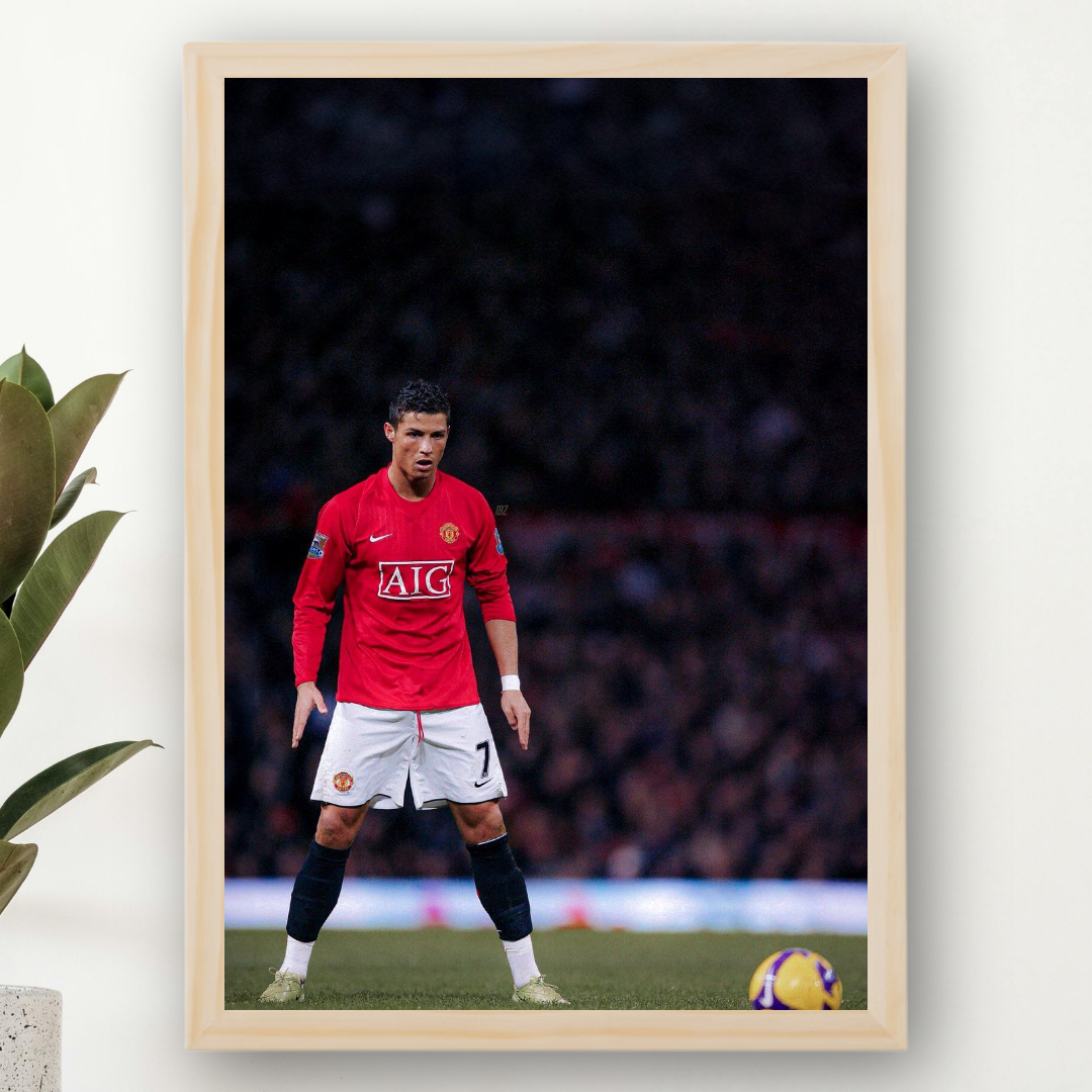 Cristiano Ronaldo Framed Print – Aesthetic Wall Decor