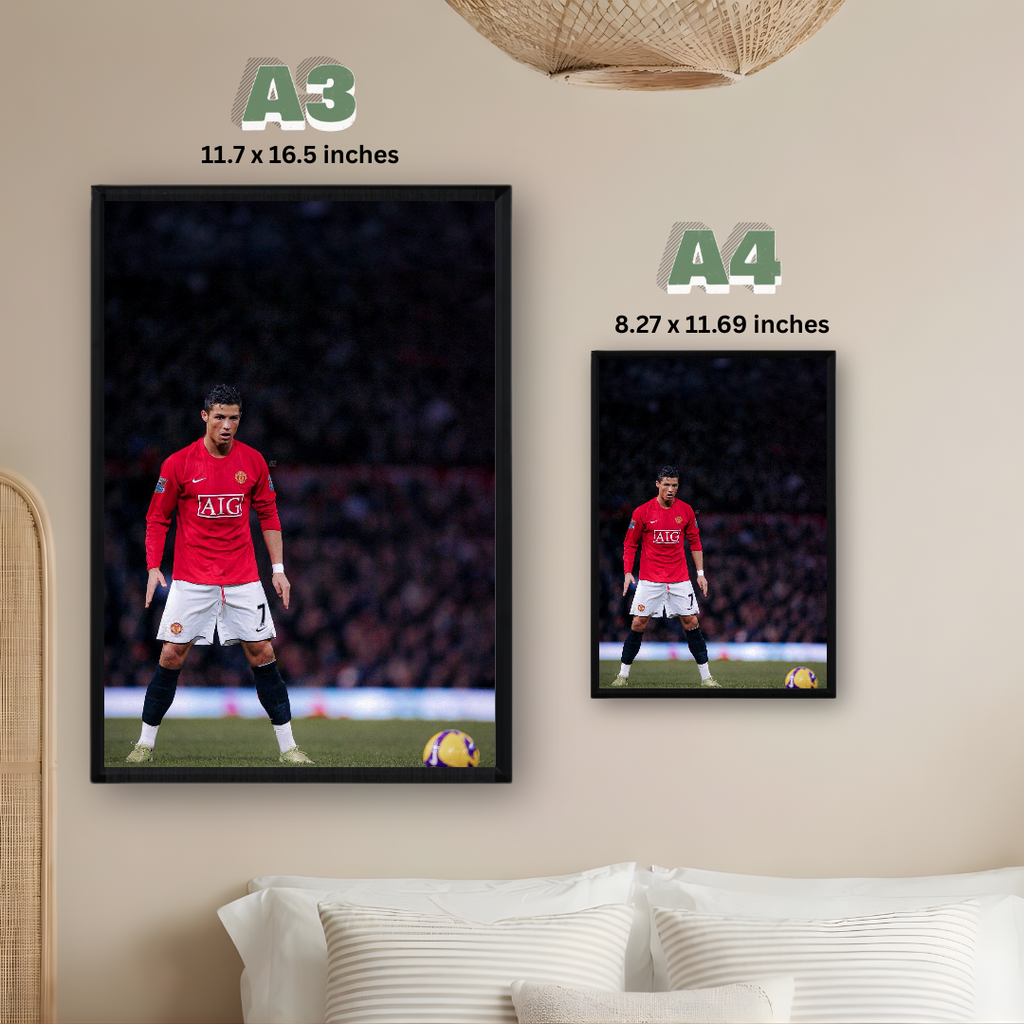 Cristiano Ronaldo Framed Print – Aesthetic Wall Decor