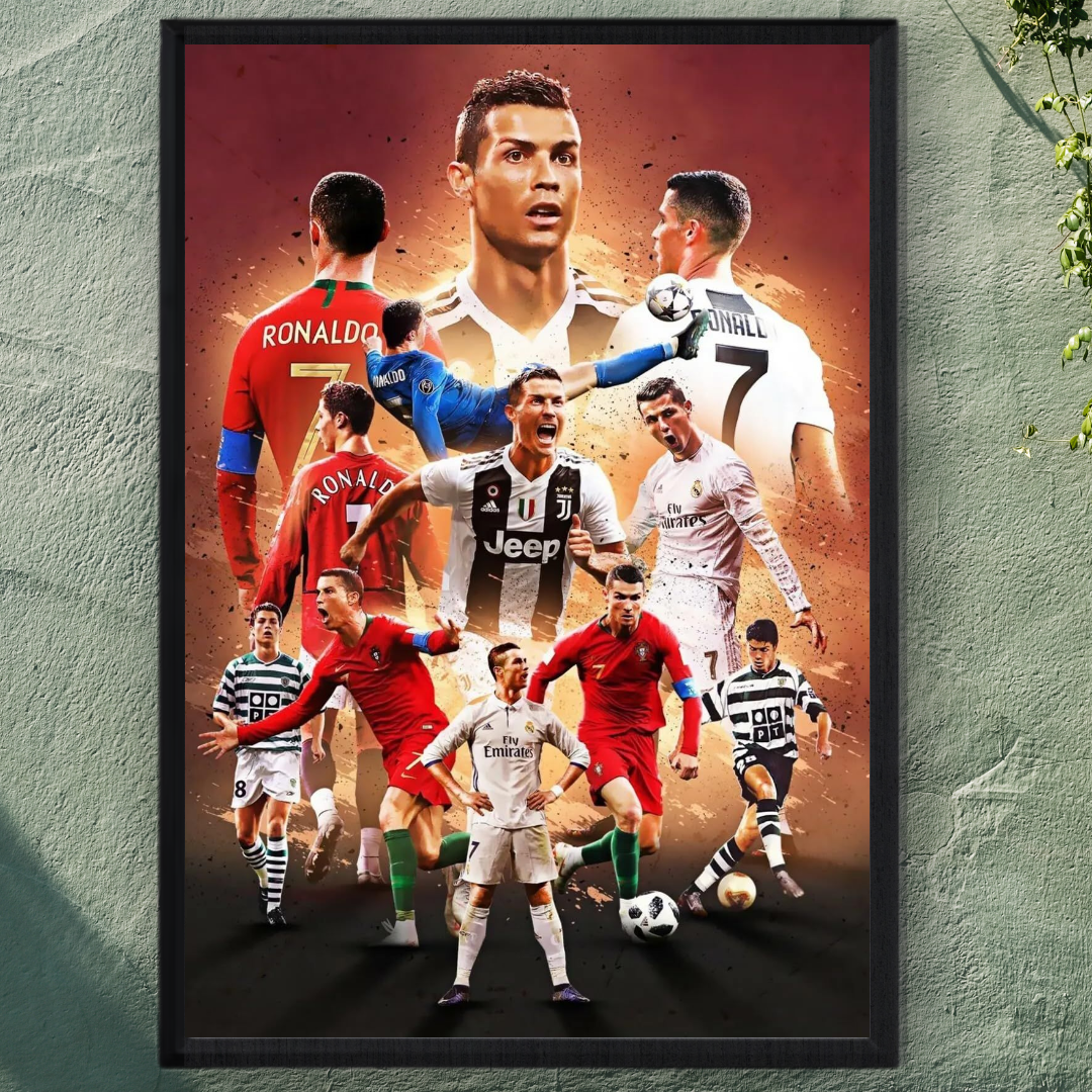 Cristiano Ronaldo Framed Print – Aesthetic Wall Decor