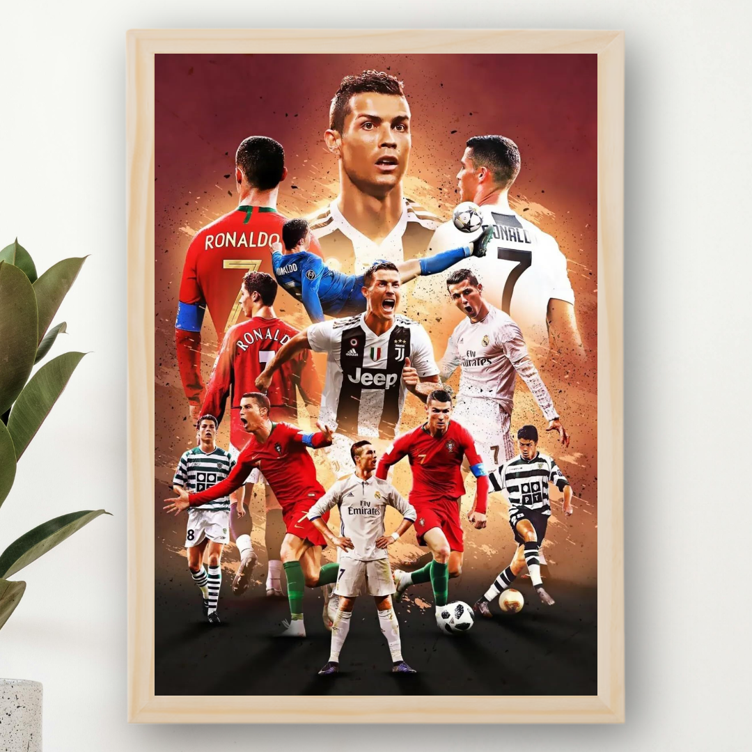 Cristiano Ronaldo Framed Print – Aesthetic Wall Decor