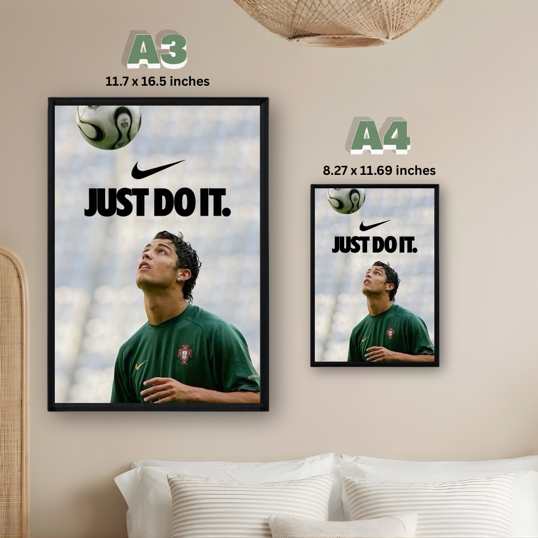 Cristiano Ronaldo Framed Poster – Premium Wall Art