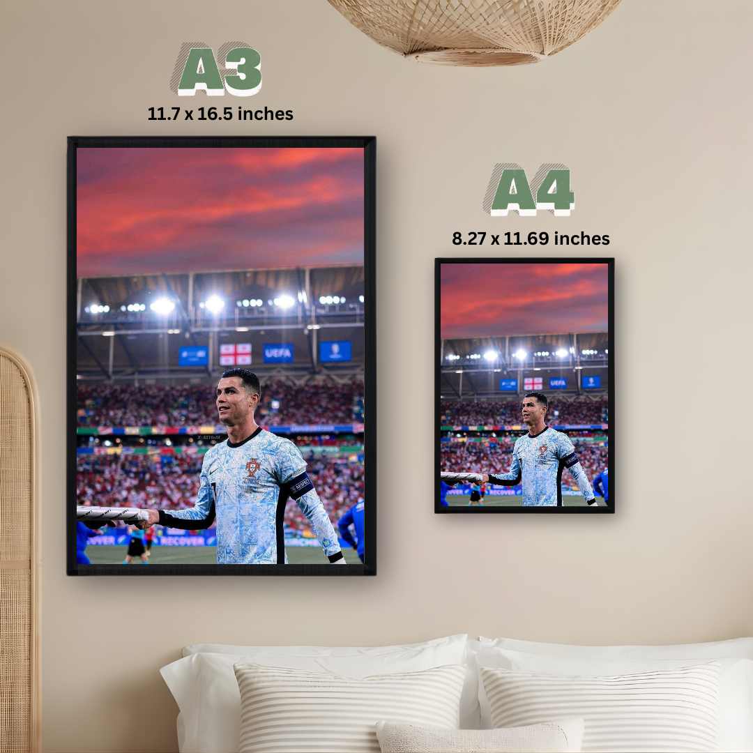 Cristiano Ronaldo Framed Poster – Premium Wall Art