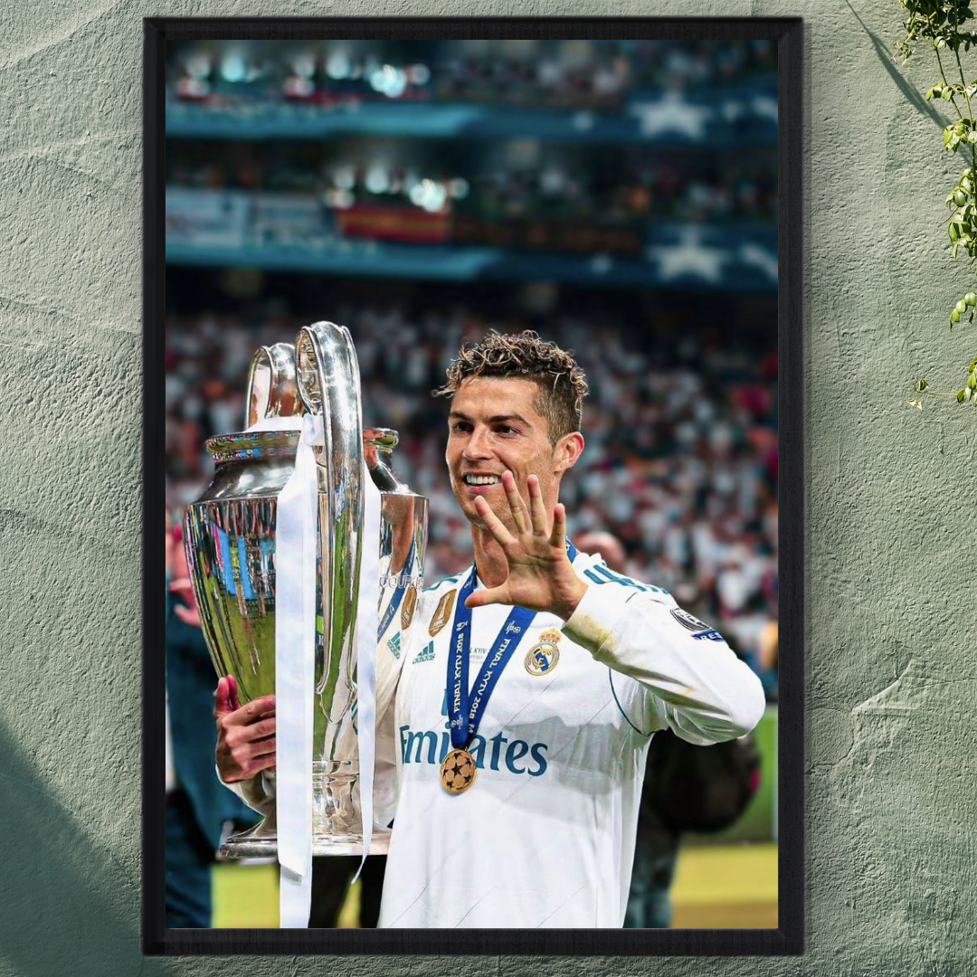 Cristiano Ronaldo Framed Print – Aesthetic Wall Decor