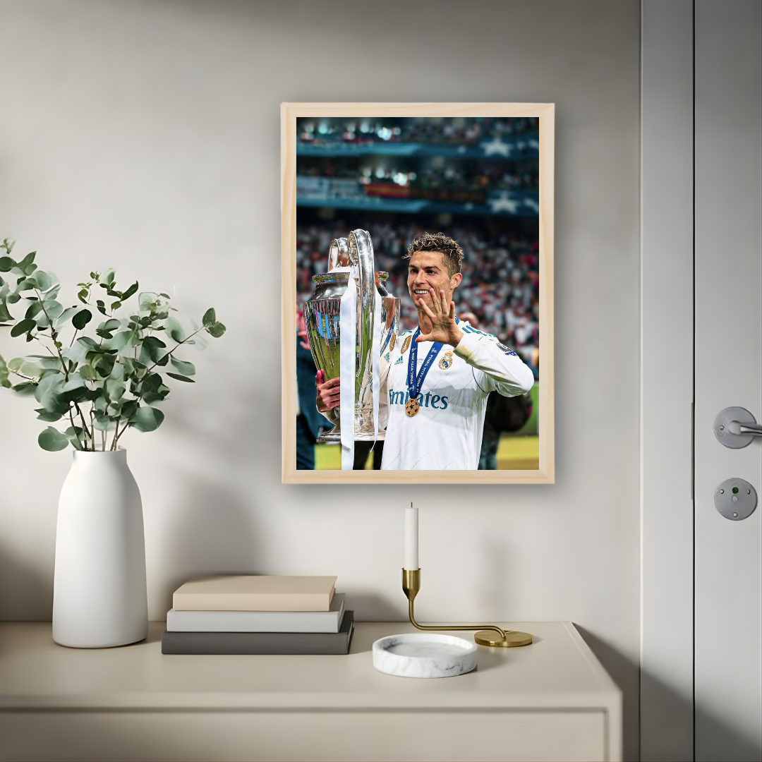 Cristiano Ronaldo Framed Print – Aesthetic Wall Decor