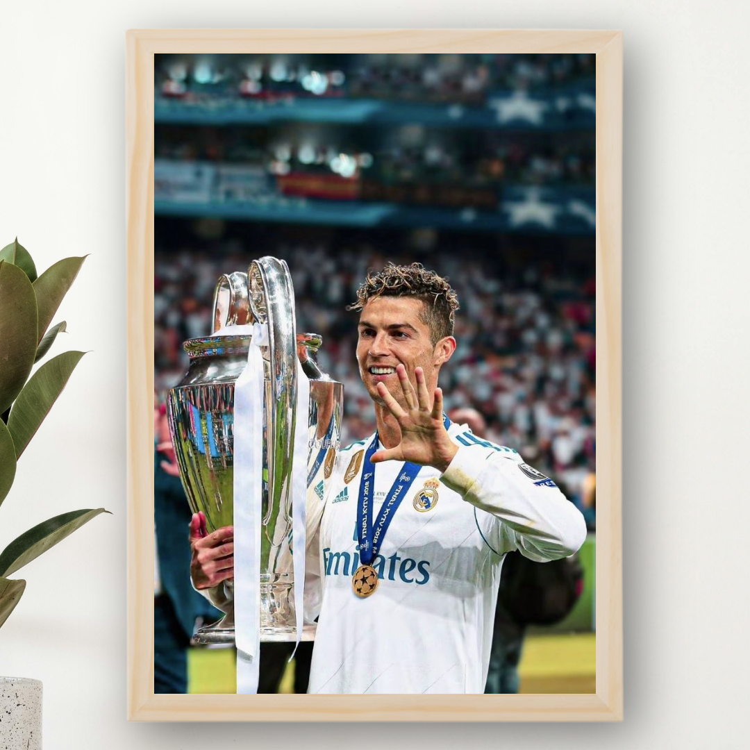 Cristiano Ronaldo Framed Print – Aesthetic Wall Decor