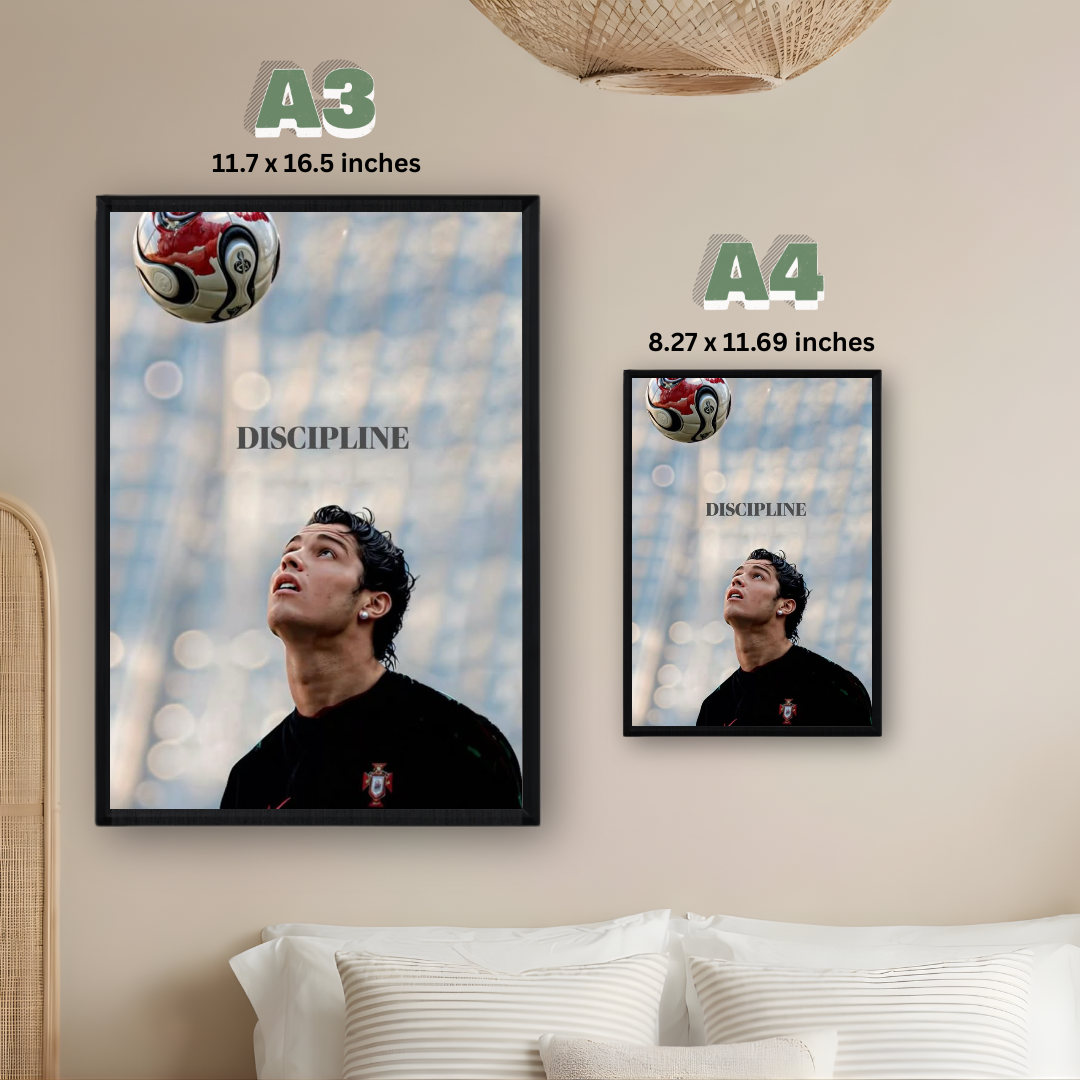 Cristiano Ronaldo Framed Poster – Premium Wall Art