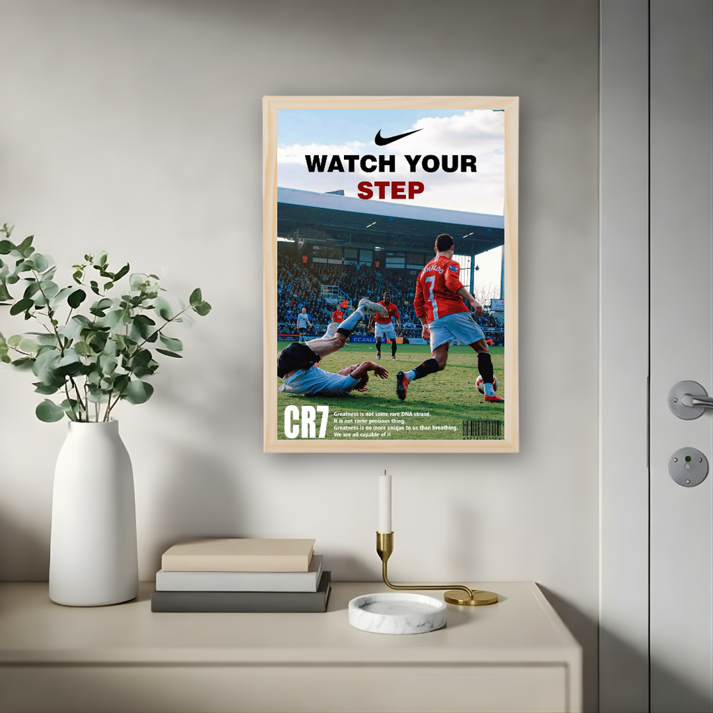 Cristiano Ronaldo Framed Print – Aesthetic Wall Decor