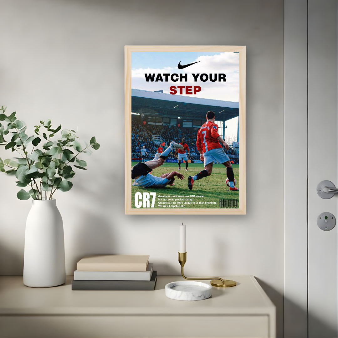 Cristiano Ronaldo Framed Print – Aesthetic Wall Decor