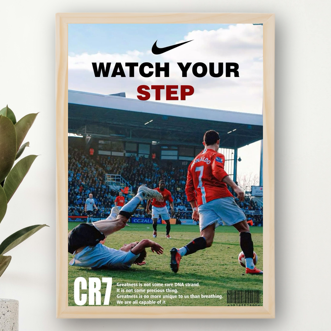 Cristiano Ronaldo Framed Print – Aesthetic Wall Decor