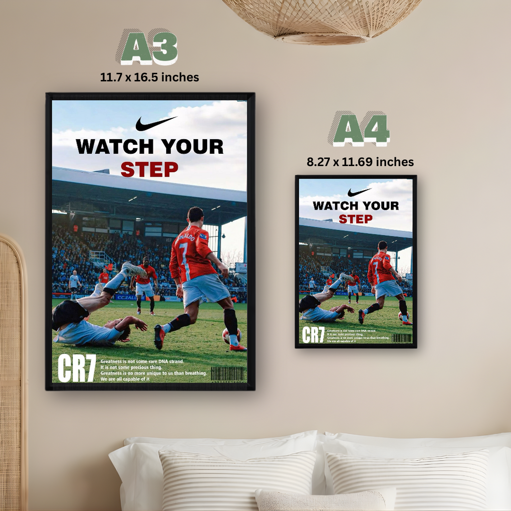 Cristiano Ronaldo Framed Print – Aesthetic Wall Decor